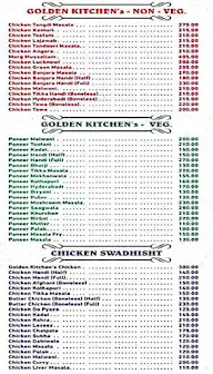 Golden Kitchen menu 1