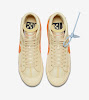 the ten blazer mid canvas pale vanilla total orange