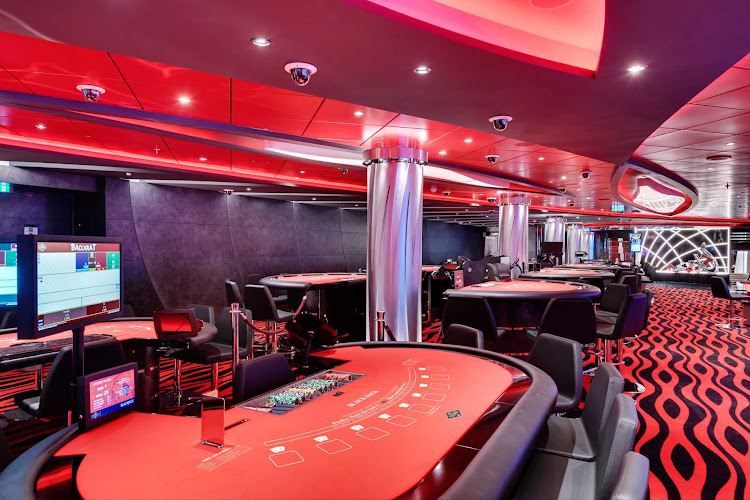 Try your hand at blackjack, roulette, slots and more at the casino on your MSC Cruises sailing.