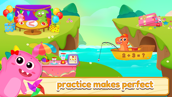 Dino School Kids Math Game Addition Subtraction - náhled