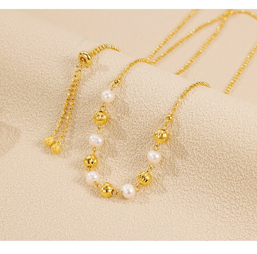 Title 6, 925 Silver Irregular Baroque Pearl Necklace, Sp...