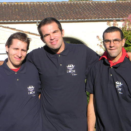 William, Sébastien et Nicolas Marathon Cognac profit L'Arche