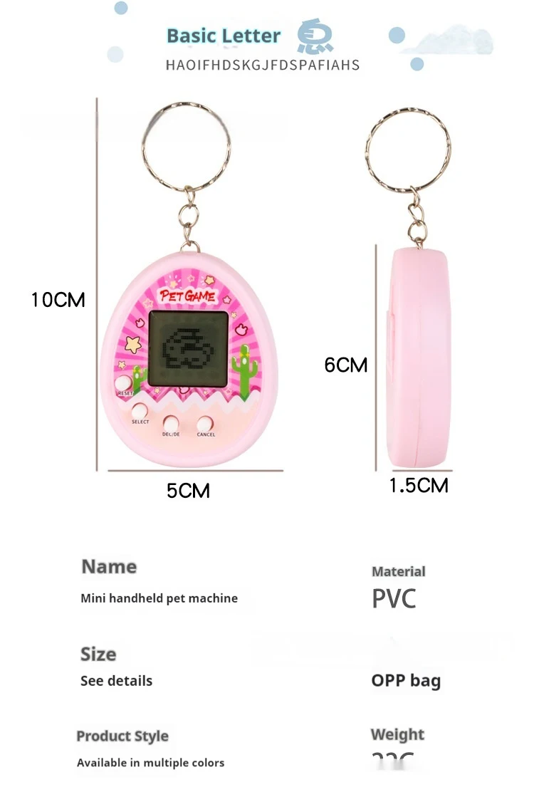 Title 1, Pet Game Machine Feeding Elf Handheld Electroni...