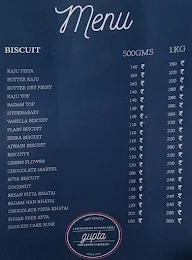 Gupta Bikaneri Namkeen menu 2