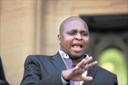 OPTIMISTIC: ANCYL spokesman Floyd Shivambu says many young people will attend the march. PHOTO: ALON SKUY