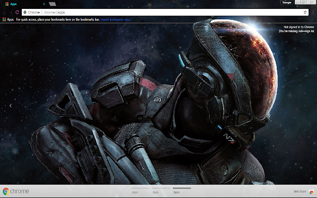 Mass Effect Andromeda 1366x768 chrome extension