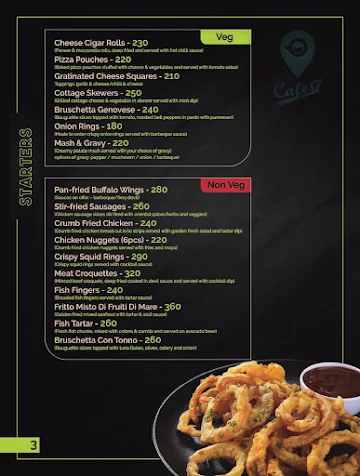 Cafe 17 menu 