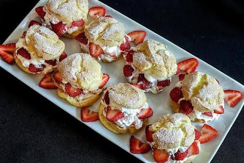 Strawberry Cream Puffs