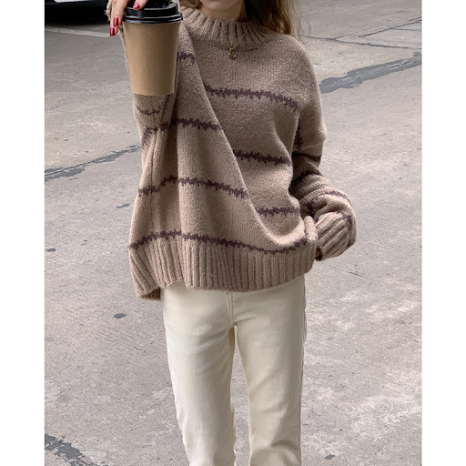 Title 3, Loose Exterior For Slouchy Long Sleeve Knitwear