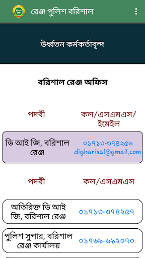 Range Police Barisal