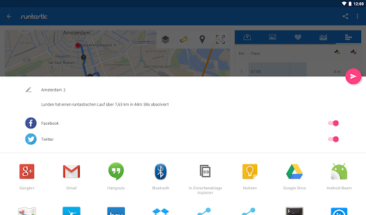 Runtastic PRO Laufen, Joggen und Fitness Tracker Bildschirmfoto