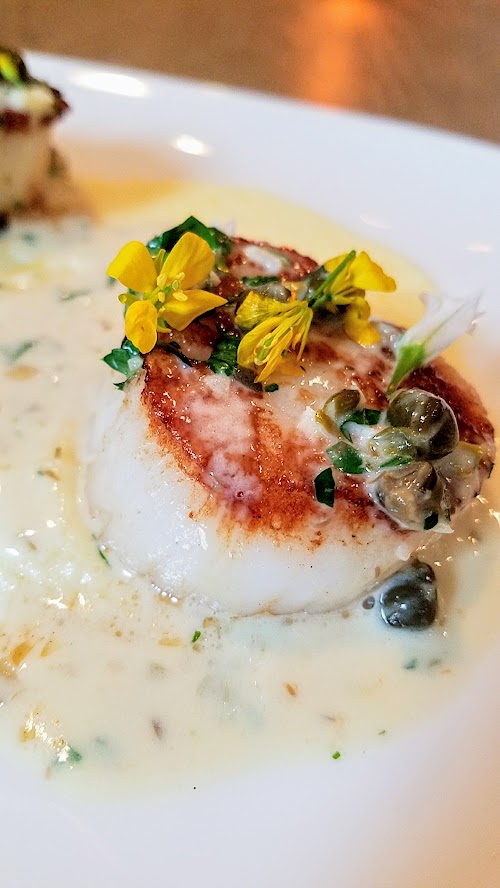 A Look at Il Solito PDX, Il Solito Scallop Alla Piccata with lemon, caper, parsley, over potato puree