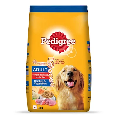 Pedigree Dry Dog Food - Chicken & Vegetables, For Adult Dogs - 10 kg