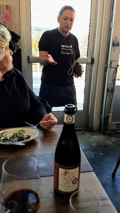 Lunch highlighting local cheeses with Chef Duskes Estes at zazu kitchen + farm, part of the Artisan Cheese Festival tour visiting the Barlow in Sebastopol