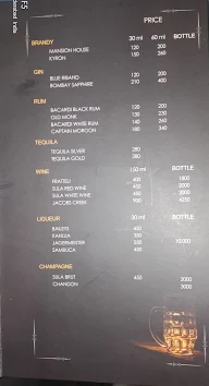 Up - The Roof Top Lounge menu 2