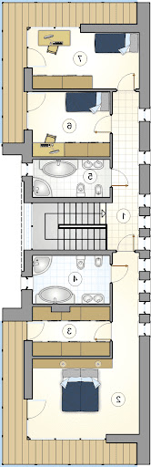 Modern House II - Rzut piętra