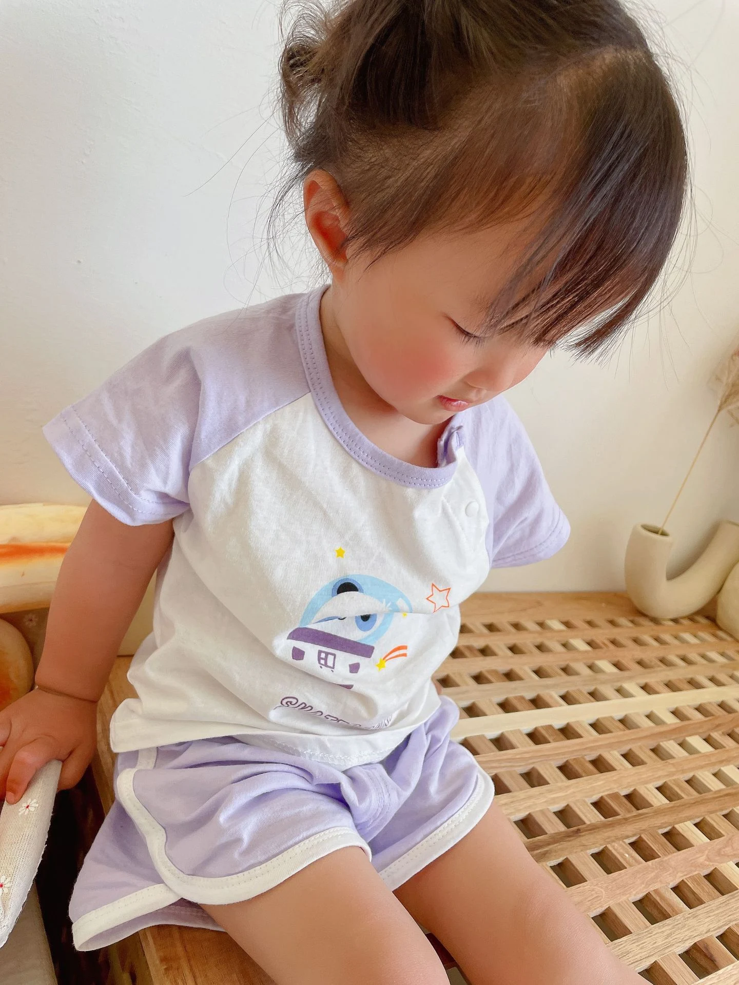 Title 1, Childrens short sleeve set baby cotton summer ...
