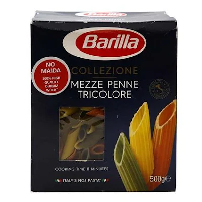 BARILLA  MEZZE PENNE TRICOLORE 500g