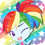 Cover Image of Скачать Mini Ponies Rainbow Pinkie Pony Dress Up 1.4 APK