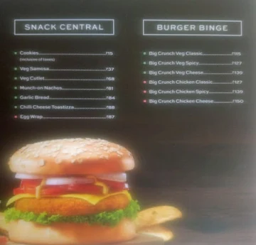 Cafe Coffee Day menu 