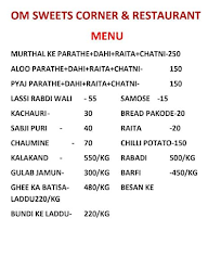 Om Bikaner Sweets & Bakery menu 1