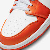 air jordan 1 mid se electro orange / white / black