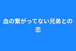 血の繋がってない兄弟との恋