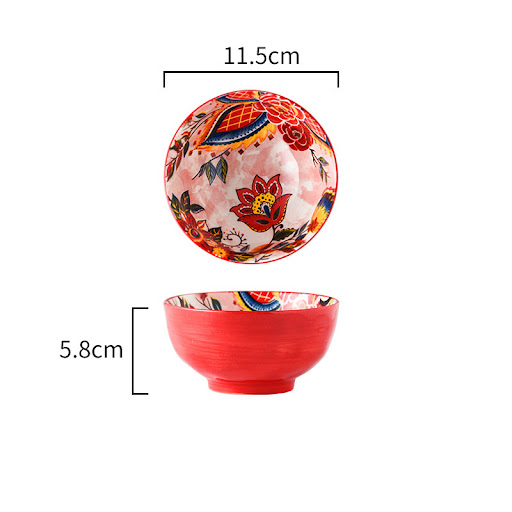 Title 2, Japanese Style Painted Ceramic Bowl Tableware P...