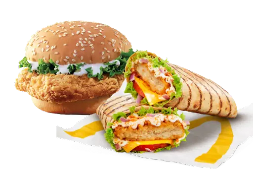 Piri Piri Big Spicy Wrap Chicken + McSpicy Chicken Burger