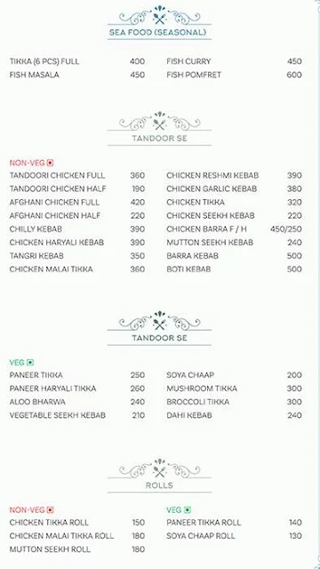 Ada-E-Haandi menu 