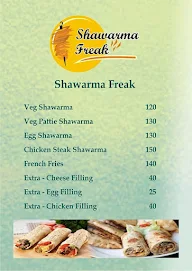 Shawarma Freak menu 1