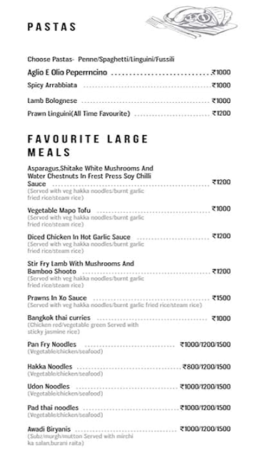 Key - Hotel Samrat menu 