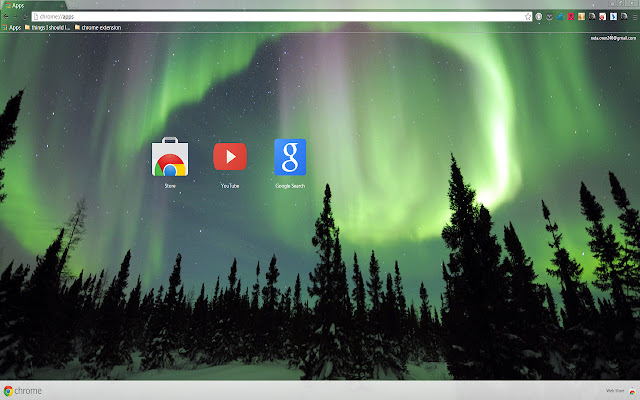 Unbeliveable Northern Lights chrome extension