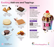 Baskin Robbins menu 1