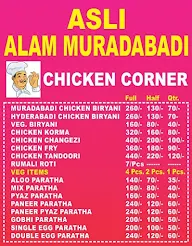 Asli Alam Muradabadi Chicken Corner menu 1