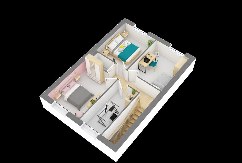  Vente Terrain + Maison - Terrain : 300m² - Maison : 80m² à Montry (77450) 