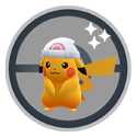 Pikachu usando o gorro da Dawn