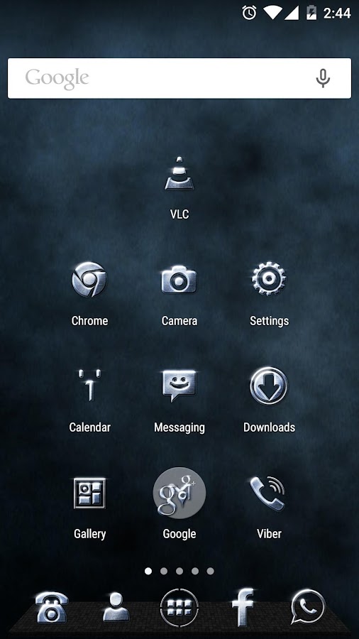 Metallic Icon Pack Theme - screenshot