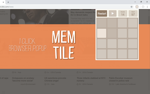 Mem Tile (Popup Game)