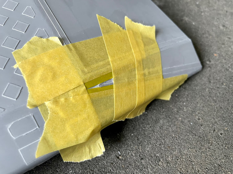 ヴォクシーのダイヤブロック塗装・ダイヤブロックペイント・スプレーパテ・プラサフ塗装・マスキングの重要性に関するカスタム事例の投稿画像10枚目