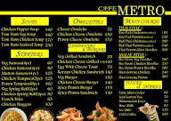 Cafe metro menu 1