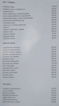 Hotel Saraswathi Bhavan menu 6