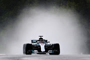 Lewis Hamilton of Great Britain driving the (44) Mercedes AMG Petronas F1 Team Mercedes WO9 on track during qualifying for the Formula One Grand Prix of Hungary at Hungaroring on July 28, 2018 in Budapest, Hungary. 
