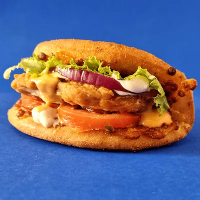 Spicy Fried Chicken Moon Burger