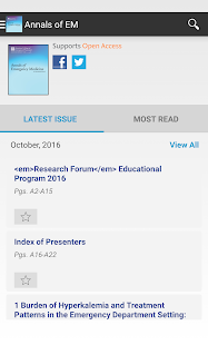 Annals of Emergency Medicine - náhled