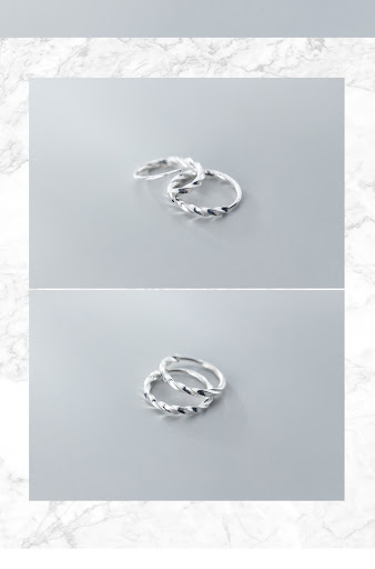 Title 5, S925 Sterling Silver Simple Twist Ear Clip Earr...