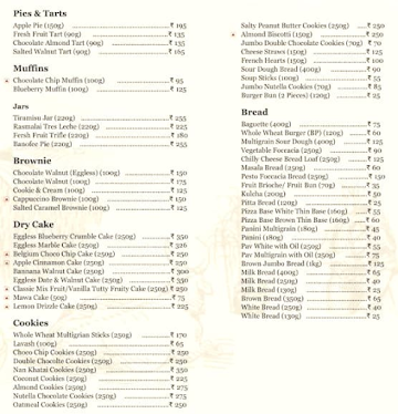 Baker By Chance menu 