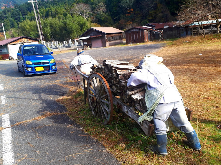 プレオ RS-Limitedのかかしの里・姫路ドライブ・青い橋はどこに？・かかしドッキリ！！に関するカスタム事例の投稿画像6枚目