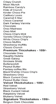 House Of Thickshakes menu 3