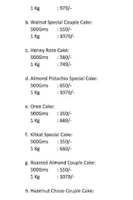 Fresh Cake Mart menu 4